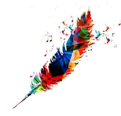 feather graphic design